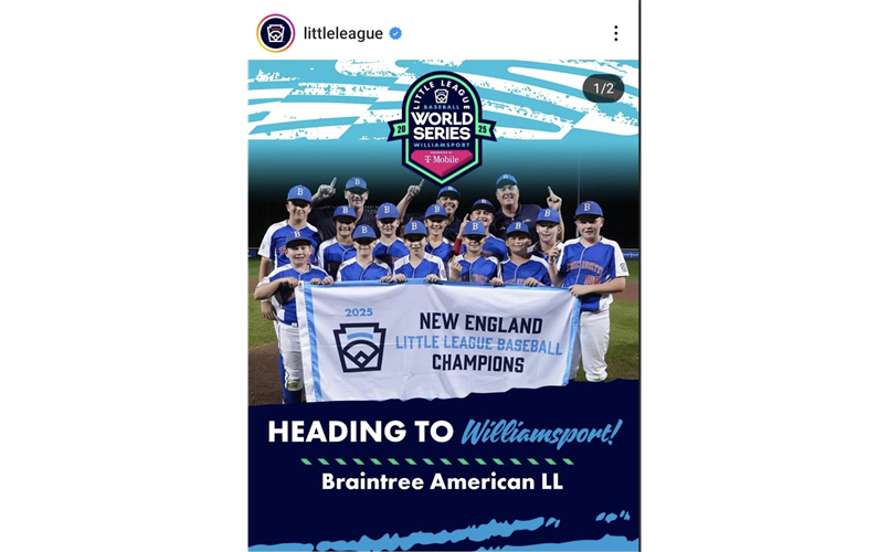 New England Champions!  Williamsport Bound!!